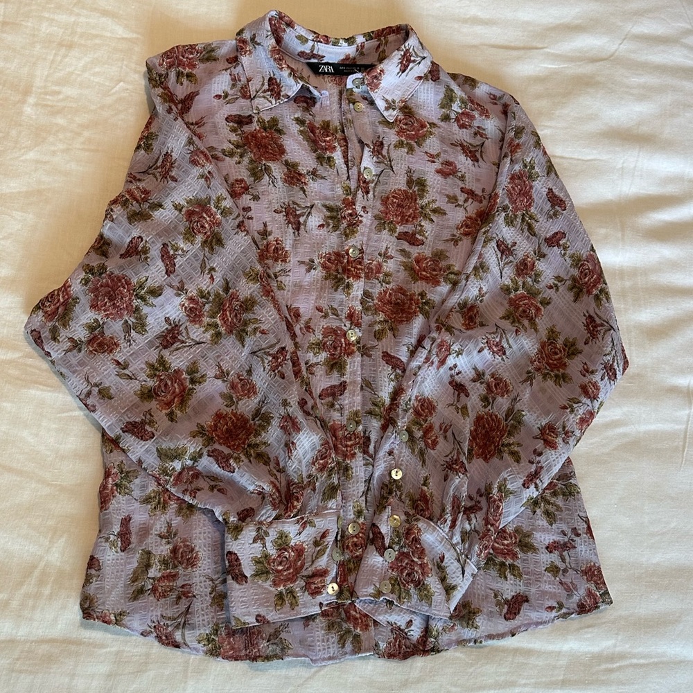 Zara Floral Blouse